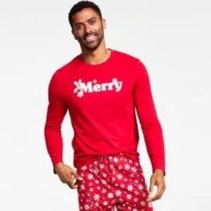 Set of two identical Christmas pj tops Medium Men’s great present for a couple